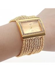 Luxury Watch Classic Fashion Quartz Womens Gold Diamond Bracelet Woman Wrist Watch