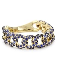 Phillips Frankel "Vibrant Affair" Sapphire Chain Link Ring