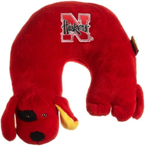 Critter Piller NCAA Kid's Travel Neck Pillow, Nebraska Cornhuskers Red Dog