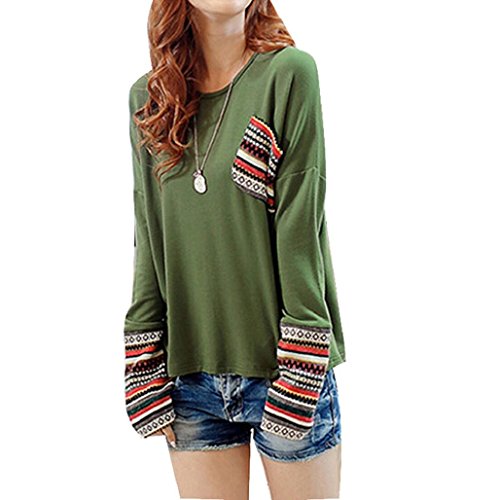 HOT Sale!Canserin Women Long Sleeve Round Neck Shirt