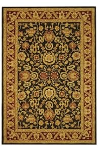 Safavieh Anatolia Collection An548b Handmade Charcoal And Red Hand-spun Wool Area Runner