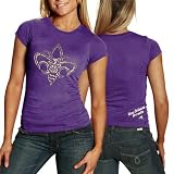 New Orleans Hornets Women's Purple Scribbler Cap Sleeve T-Shirt