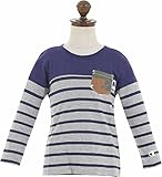 (チャンピオン)Champion 男の子 80-100cm ミニ裏毛 長袖Tシャツ カットソー【cb8636】 95cm ネイビー