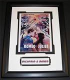 'Leonardo Dicaprio and Claire Danes Dual Autographed ''Romeo and Juliet'' 8x10 Photo ~ Custom Framed