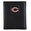 Chicago Bears Mens NFL Genuine Leather Tri-fold Wallet