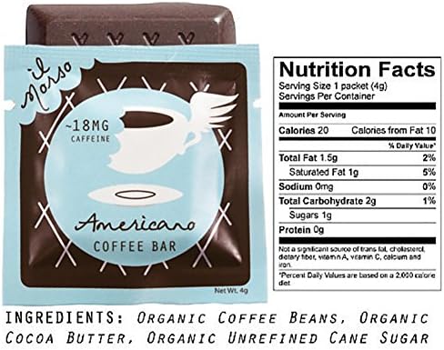 il Morso Coffee Energizing Chocolate Bars (Americano, 10 Bars)