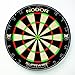 Nodor Supawire 2 Regulation-Size Bristle Dartboard with Moveable Number Ring and Hanging Kit , Black