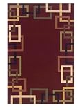 Rug Republic Avalon Border Rug, Burgundy, 3' x 5'
