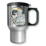 St. Louis Rams 16oz Stainless Steel Travel Mug