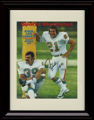 Framed Larry Csonka/Jim Kiick Sports Illustrated Autograph Print - 8/7/1972