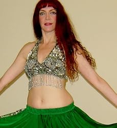 Silver Beaded Halter with Fringe