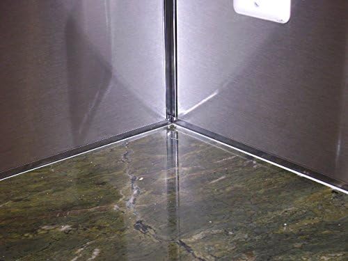 48" J-Trim for a Single Edge of a Stainless Steel Sheet Backsplash