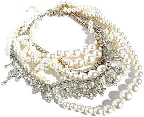 Statement Necklace, Wedding Jewelry, Pearl Bridal Necklace