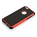 iPhone 6 Case, oneCase™ iPhone 6 4.7 Case Dual Layer Rugged Heavy Duty Impact Matte Armor Defender Hard Hybrid Shock Absorbing Case Cover for Apple iPhone 6 4.7 Inch With Screen Protector & Stylus (2in1-Red/Black)