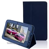 TabSuit PU Leather Case for 7'' Dragon Touch A10 Tablet / 7'' Touch Screen Computer [By TabletExpress] (Blue)