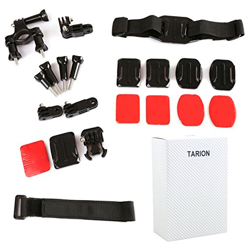 TARION® 7 in 1 Gopro Accessories Package Included Handlebar Mount Helmet Mount for Gopro Hero 1 2 3 3+ 4 Camcorder