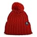 City Hunter Ck1081 Solid Pom Pom Knit Beanie Hat (Red)
