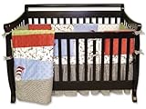 Trend Lab Dr Seuss Cat Crib Set, 4 Piece