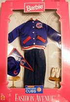 Rare Barbies Limited Edition Chicago Cubs Fashion Avenue Outfit Clothing Only 10,000