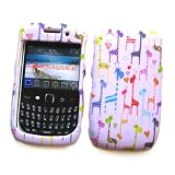 BlackBerry Curve 3G 9300 (T-Mobile) & Gemini Curve 8520 & 8530 Rubberized Snap-On Protector Hard Case Image Cover 