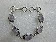 Tribal Fashion Jewelry Silver Oxidized Bracelet Studded with Black Onyx