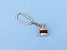 Red Ship Lamp Key Chain - Nautical Keychains - Nautical Toy Solid Brass Home Decor - Executive Promotional Gift