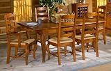 Home Elegance 1354-7 The Rustic Pine Dining 7 piece Set
