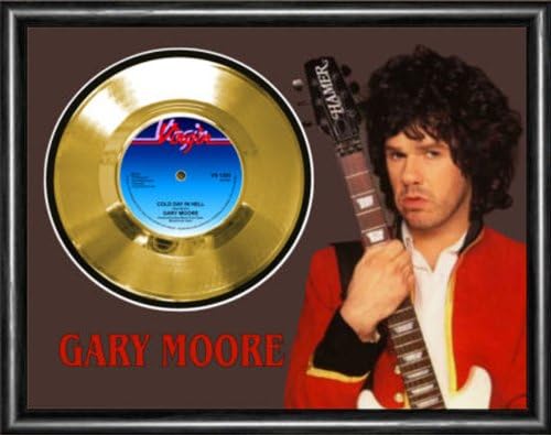 Gary Moore Cold Day In Hell Framed Gold Disc Display