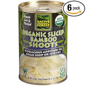 Native Forest Organic Bamboo Shoots, Sliced, 14.8-Ounce Cans (Pack of 6)
