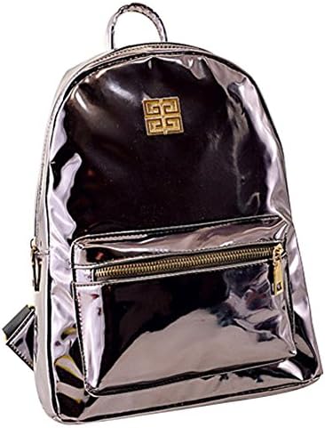 AIQER 2015 Hologram Laser Women Fashion PU Casual School Backpack Grey
