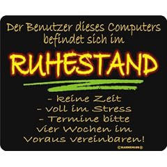Benutzer dieses Computers ist Mousepad aus EPDM-Kautschuk elastisch abriebsicher PVC-frei 24x19,5 cm