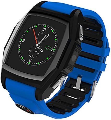 Smart Watch Bluetooth SIM Card Waterproof with Heart Rate Monitor Sport Outdoor Compass IOS Android Smartwatch GT68 by Witmood (bule with black)