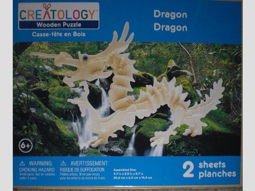 51CuPs GlcL Dragon   Creatology Wooden 3 D Puzzle
