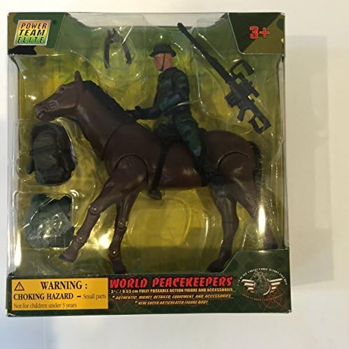 Power Team Elite War Horse with Soldier 3 3/4"