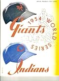 New York Giants vs Cleveland Indians 1954 World Series Baseball Program REPRODUCTION (Willie Mays) (Dusty Rhodes) (Leo Durocher) (Monte Irvin) (Larry Doby) (Vic Wertz) (Bob Feller) (Bob Lemon) (Al Rosen)