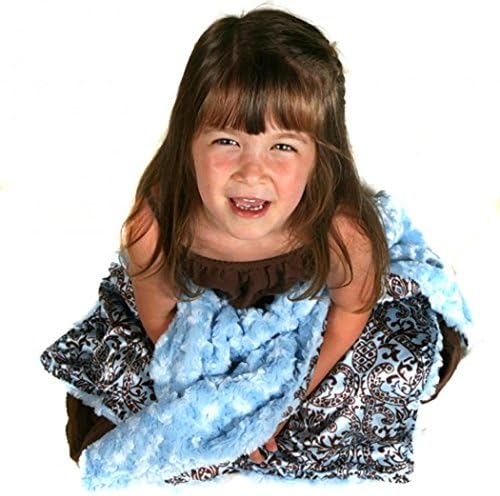 Allyzabba Aloha Blue Large Baby Blanket 34″ X 28″