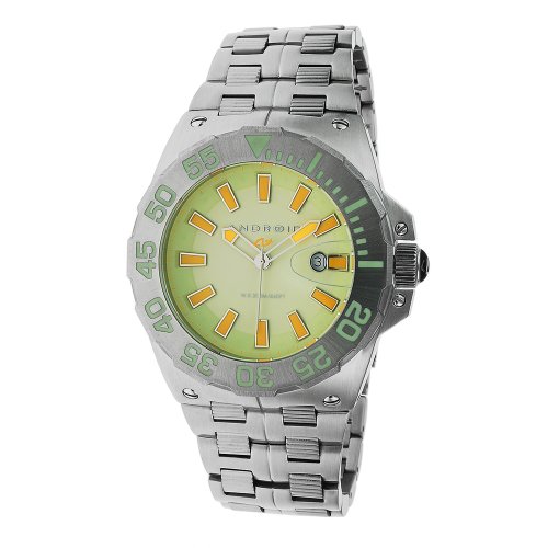 Android Divemaster Predator Super Luminous Dial Quartz Stainless Steel Bracelet Watch