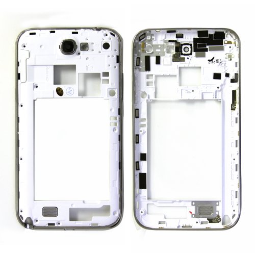 ePartSolution-Samsung Galaxy Note 2 II AT&T i317 T889 T-Mobile Housing Back Plate Bezel White Color Replacement Part USA Seller