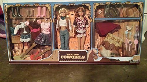 Western Cowgirls Doll Set, Clothes and Accessories