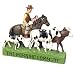 "The Morning Commute" Western Cowboy Christmas Ornament