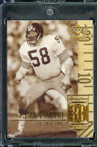 1999 Upper Deck Century Legends # 30 Jack Lambert Pittsburgh Steelers Football Card- Mint Condition - Shipped In Protective ScrewDown Case!