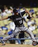 Huston Street Autographed 8x10 | Details: Colorado Rockies, Black Jersey