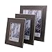 kieragrace Emery Picture Frame, 4 by 6-Inch, Plastic Resin, Brushed Pewter (PH43878-2)