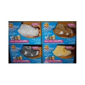 Zhu Zhu Pets Set of All 4 Hamsters (Pipsqueek, Num Nums, Mr. Squiggles and Chunk)