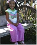: Baby Lulu Lavender Meadow Flare Pants
