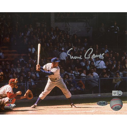 Steiner Sports MLB Ernie Banks At-Bat Versus Phillies Horizontal Autographed 8-by-10-Inch Photograph