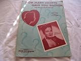 HOW MANY HEARTS HAVE YOU BROKEN JOAN BROOKS 1943 SHEET FOLDER 440 SHEET MUSIC