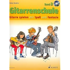 Gitarrenschule Band 2 (+CD) - Gitarre spielen mit Spa� und Fantasie - Neufassung. - Dieter Kreidlers neue Gitarrenschule wendet sich vor allem an Kinder und Jugendliche, die in kleinen Lernschritten das Gitarrenspiel lernen m�chten. - Noten/sheet music