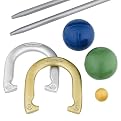Halex Deluxe Horseshoe and Bocce Combo Set