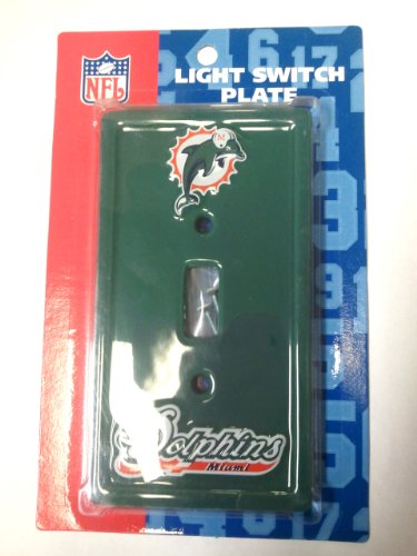 NFL Sculpted 3 D Light Switch Cover - Miami Dolphins
